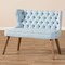 Baxton Studio Scarlett Beige Button-Tufting with Nailheads 2-Seater Loveseat 129-7081 - alternate 5